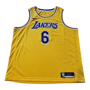 NIKE LEBRON JAMES 6 LOS ANGELES LAKERS SWINGMAN JERSEY ICON EDITION